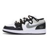 Air Jordan 1 Износостойкие Низкие Винтажные Баскетбольные Кроссовки Мужские Черно-Серые 553558-131(Команда85-)