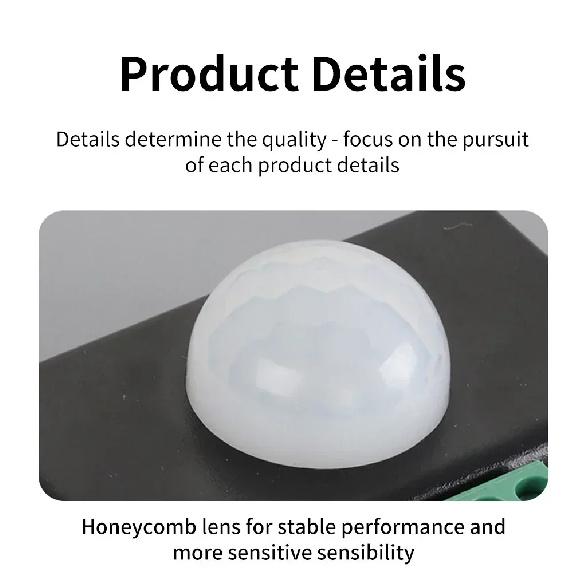 Infrared Body Sensor DC12-24V PIR Motion Sensor Time Adjustment Infrared Human Sensor Switch Infrared Human Induction Detector