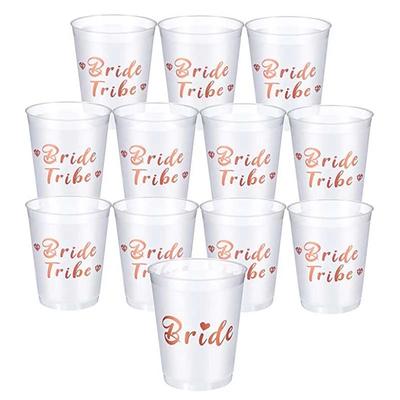 Чашки для вечеринок Team Bride Tribe, девичник, пластиковая кружка для питья, розовое золото, аксессуары для девичника, свадебное украшение