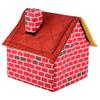 Гнездо для домашних животных в форме красного домика, доступное в любое время года, виллы-гнезда для кошек и собак, съемное и моющееся гнездо для домашних животных из красного кирпича