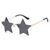 Funny for Women & Men Pentagram Eyewear Rimless Sunglasses Star Shape Sun Glasses Party Glasses