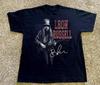 Мужская унисекс футболка Leon Russell In Performance signature Черная CG2239
