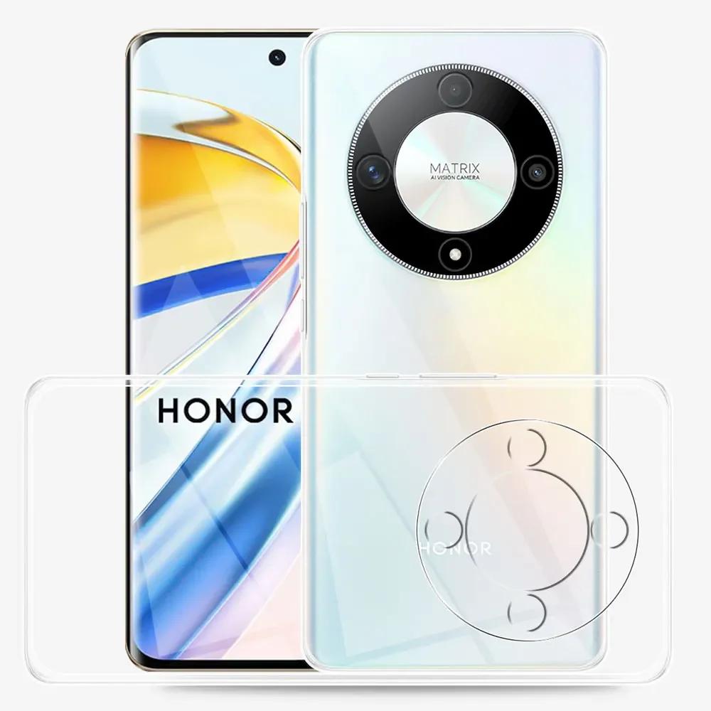 Для Honor Magic 6 Lite 5G Чехол Задняя Крышка Прозрачный Силиконовый Мягкий Чехол Для Honor Magic5 Lite Бампер Coque Для Magic4 Lite Fundas