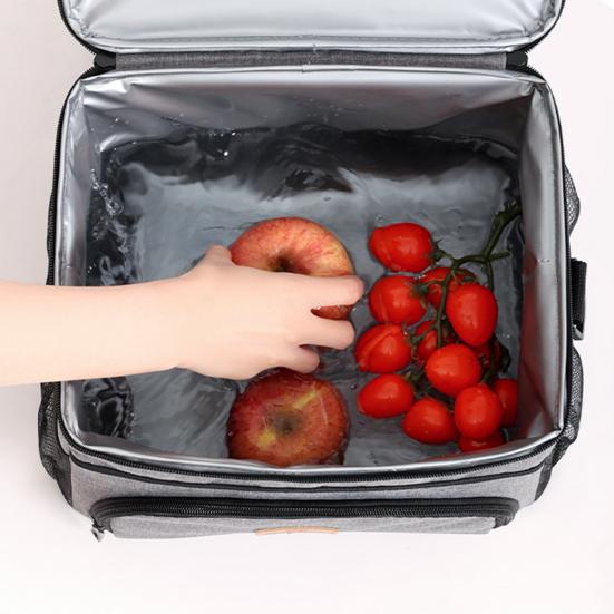 Непромокаемая сумка для пикника большой вместимости с 3-слойной системой изоляции, регулируемыми ремнями, органайзер для еды, сумка-тоут