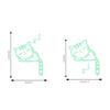 Cat Switch Wall Stickers Glow In The Dark Removable Art Home Room Diy Decor