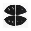 For Mercedes Benz Steering Wheel Button Repair Stickers, Black PVC Decals for W220 S430 S500 S600 CL500 CL600