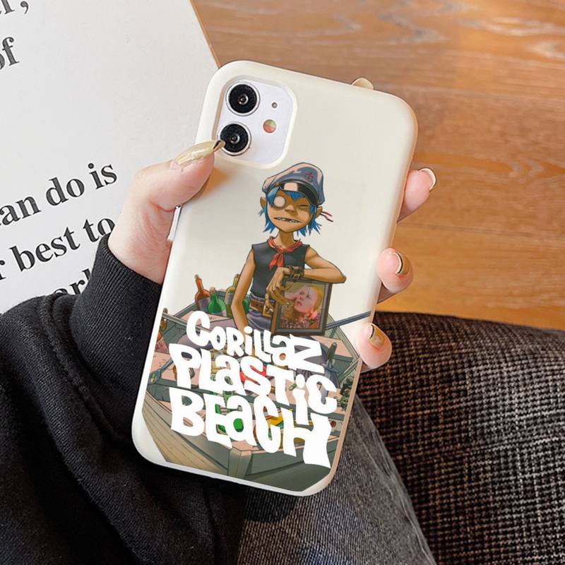 Gorillaz Phone Case Soft Solid Color for IPhone 18 11 12 13 mini pro XS MAX 8 7 6 6S Plus X XR