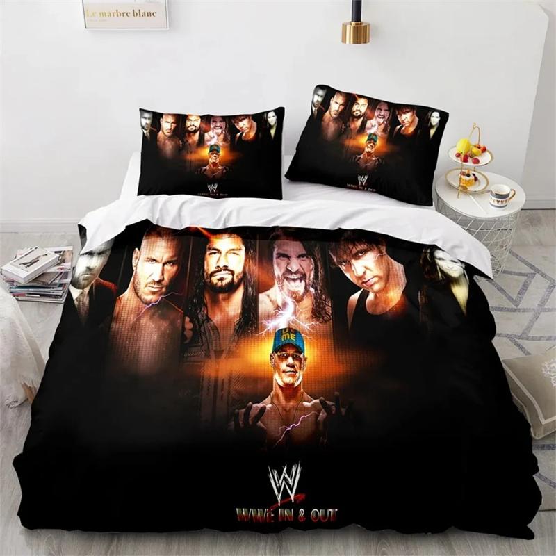 Настраиваемая 3D-печать WWE EAW Пододеяльник Игровой набор WWE EAW для постельного белья Одеяло Комплект для кровати Покрывало Наволочка