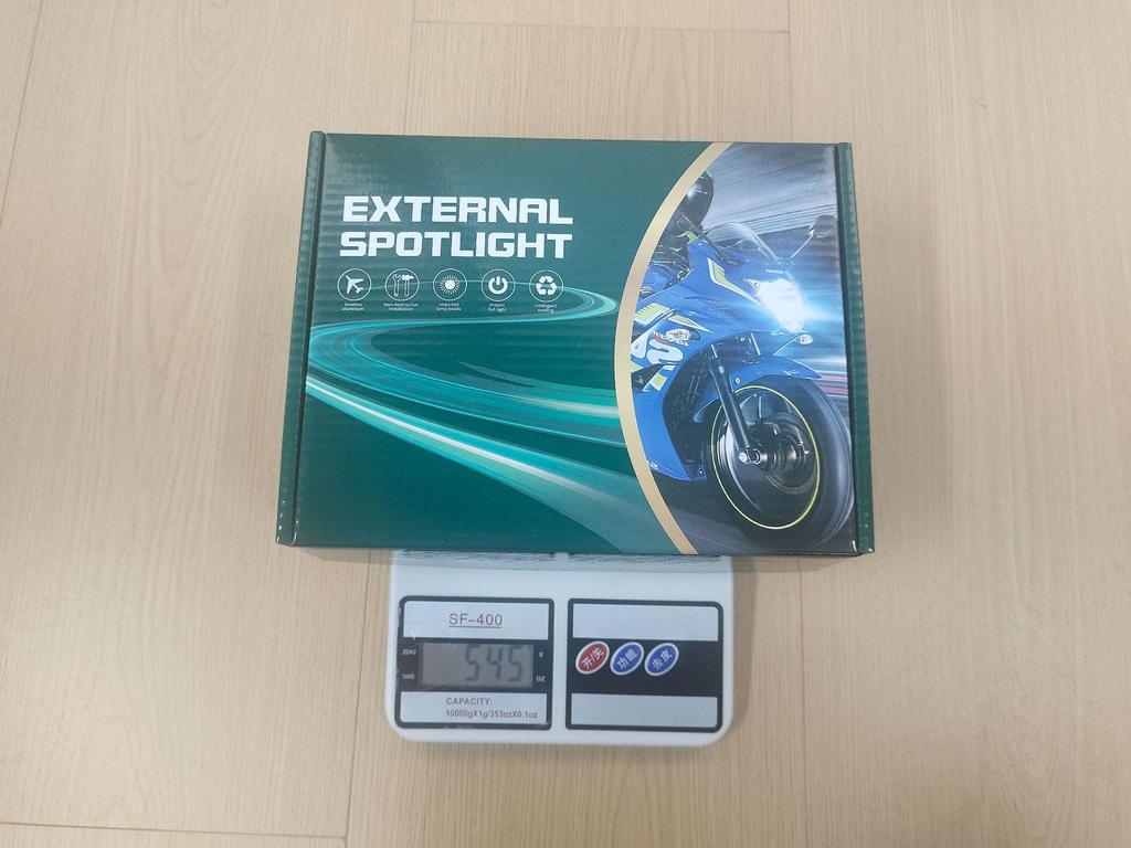 Двухлучевой светодиодный прожектор для автомобилей и мотоциклов - Желтый и Белый