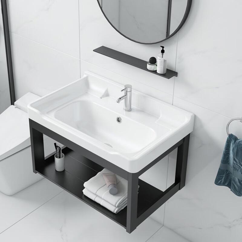Light Luxury Bathroom Vanity with Integrated Basin