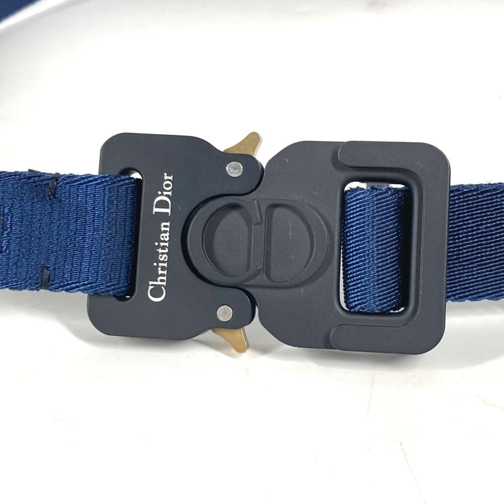 Dior Логотип Gacha Belt  ремень Холст Темно-синий