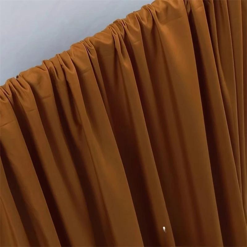 Однотонная красная бордовая ржавая шифоновая ткань драпировка жоржет для платья юбки рубашки украшения платья ручная работа DIY материал для одежды