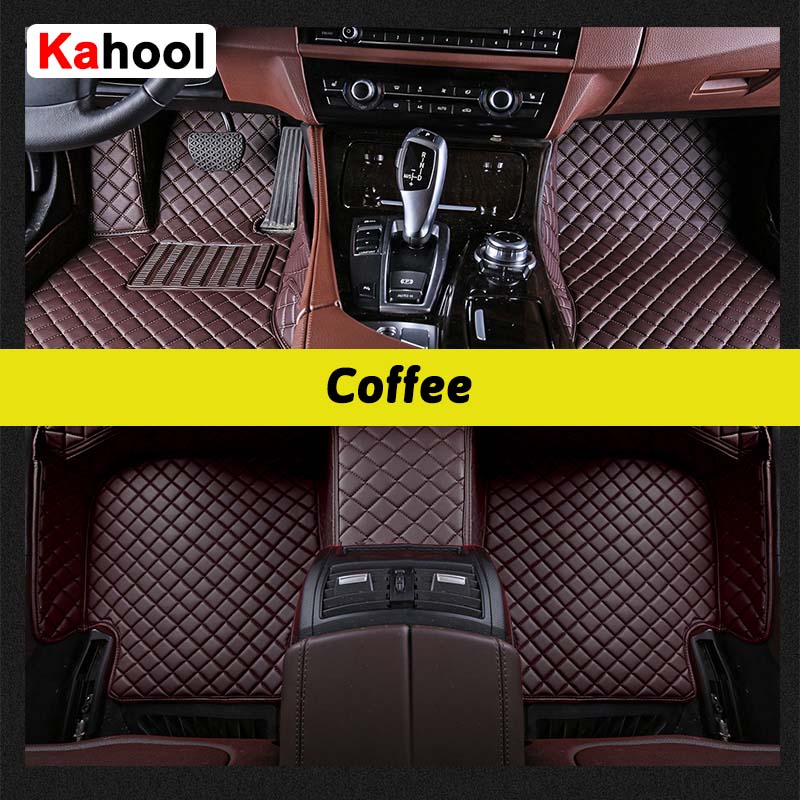 KAHOOL Custom Car Floor Mats For Mitsubishi Pajero V73 V77 V93 V97 Auto Carpets Foot Coche Accessorie