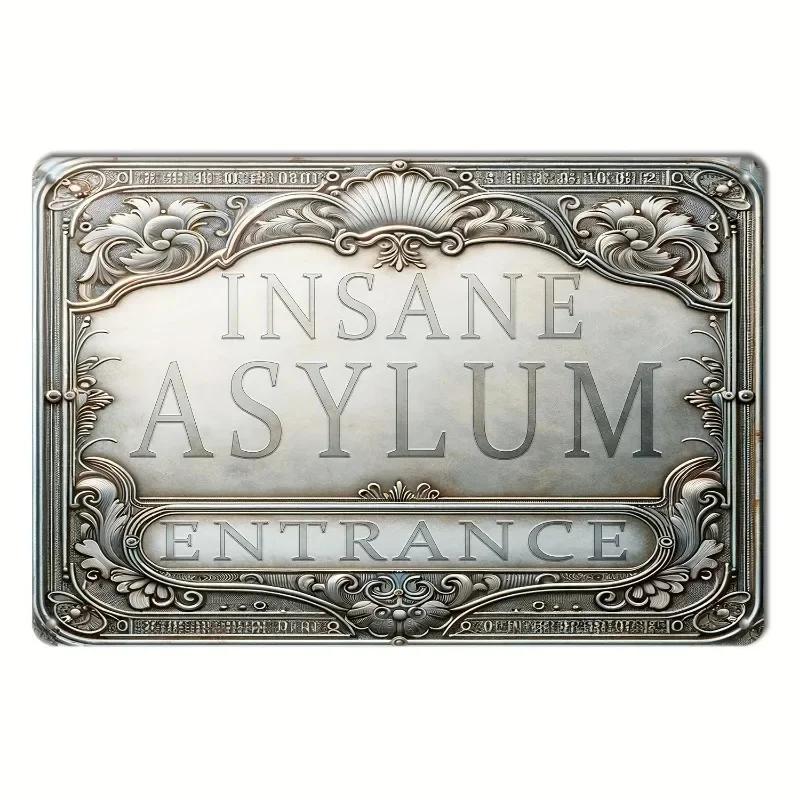 Metal Aluminum Sign Poster House Gate Bathroom Wall Plaque Decoration Retro Shabby Plate Embossed Style Craft Tinplate Painting