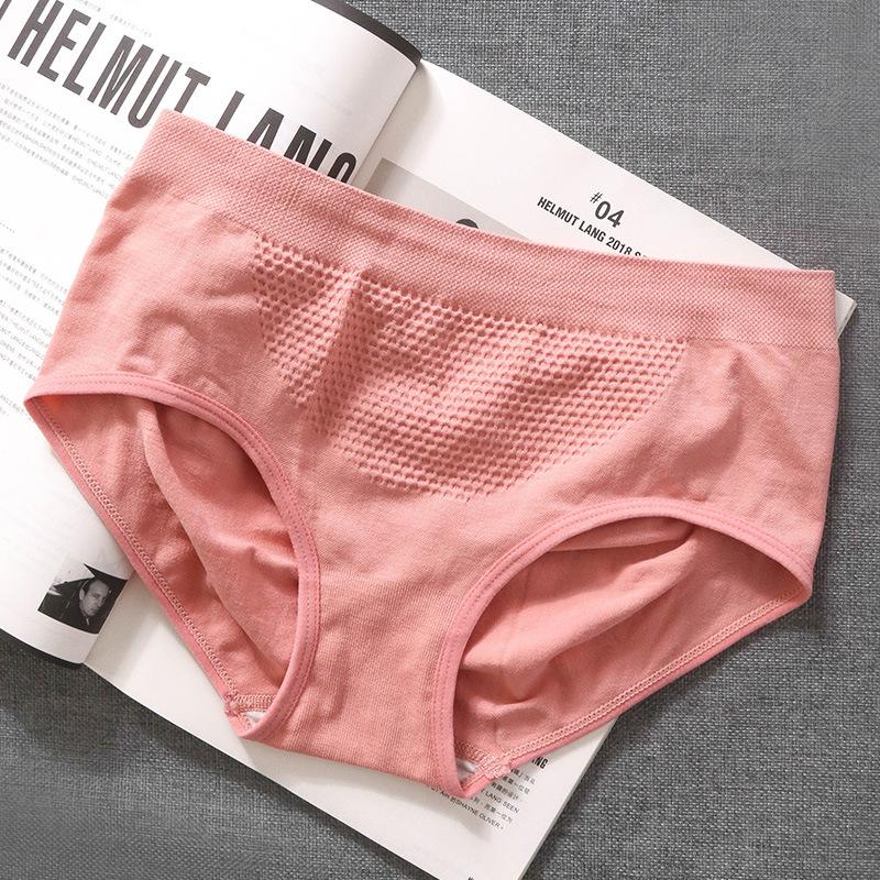 4 шт./компл., 3D сотовые трусики для подтяжки живота, подтягивающие ягодицы, женские бесшовные хлопковые трусы с промежностью, одноцветные трусы со средней талией