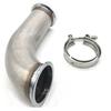3" 90 Degree Garrett V-Band W/clamp Pipe Short Leg 6" Universal Downpipe