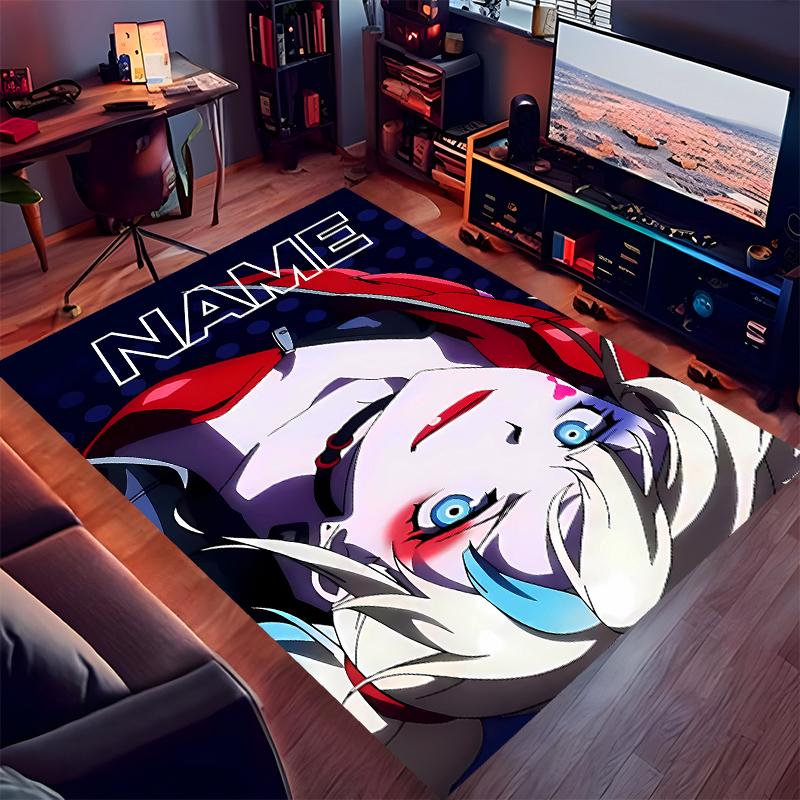 Custom personalization Harley Quinn and the Joker Print Area Rug - Soft, Washable Non-Slip Indoor Mat,Living Room,Home&Office Decorative Rug
