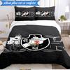 Football Club Emblem 3pcs K-pop music group Bedding set,Ideal for Bedroom, Dormitory,Including Duvet Cover And 2pcs Pillowcases,Fan gifts