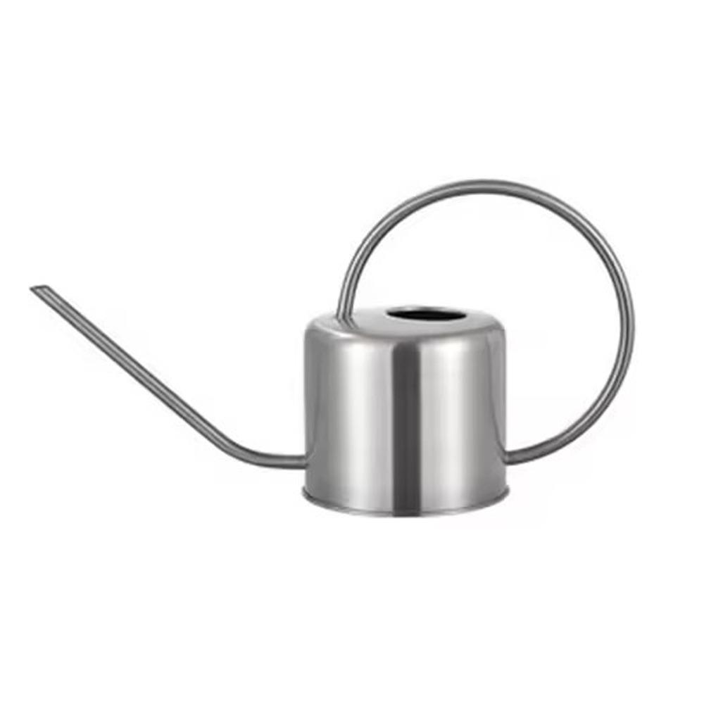 u Retro 1.3L Plant Sprinkler Kettle Stainless Steel Long Spout Watering Pot Leakproof Large Capacity Watering Can Garden Tool