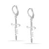 Ювелирные изделия из стерлингового серебра S925, легкие серьги-подвески с крестом-бабочкой для женщин