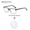 ZENOTTIC Fashion Rectangle Prescription Eyeglasses Acetate Progressive Optical Glasses for Men Anti-Blu-ray Myopia Eyewear