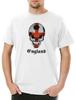 Classic Football England Skull Flag Mens T-Shirt Hooligan Skull Skull