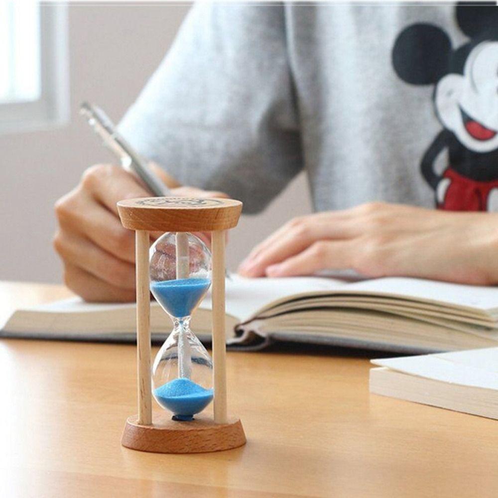 Stable Connection Round Hourglass Timers No Deformation Timer Wooden Hourglass Children Toy
