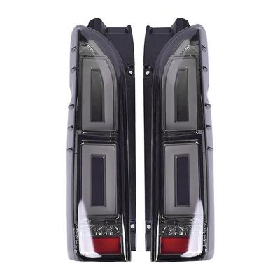 Светодиодные задние фонари и стоп-сигналы HIACE200 для Toyota Hiace 2005-2018, черные с указателями поворота