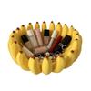 xiaobudian 3D Printed Banana Fruit Bowl, Large Capacity Tray Holder, Decorative Shape Food Serving Plate for Kitchen, Dining Table