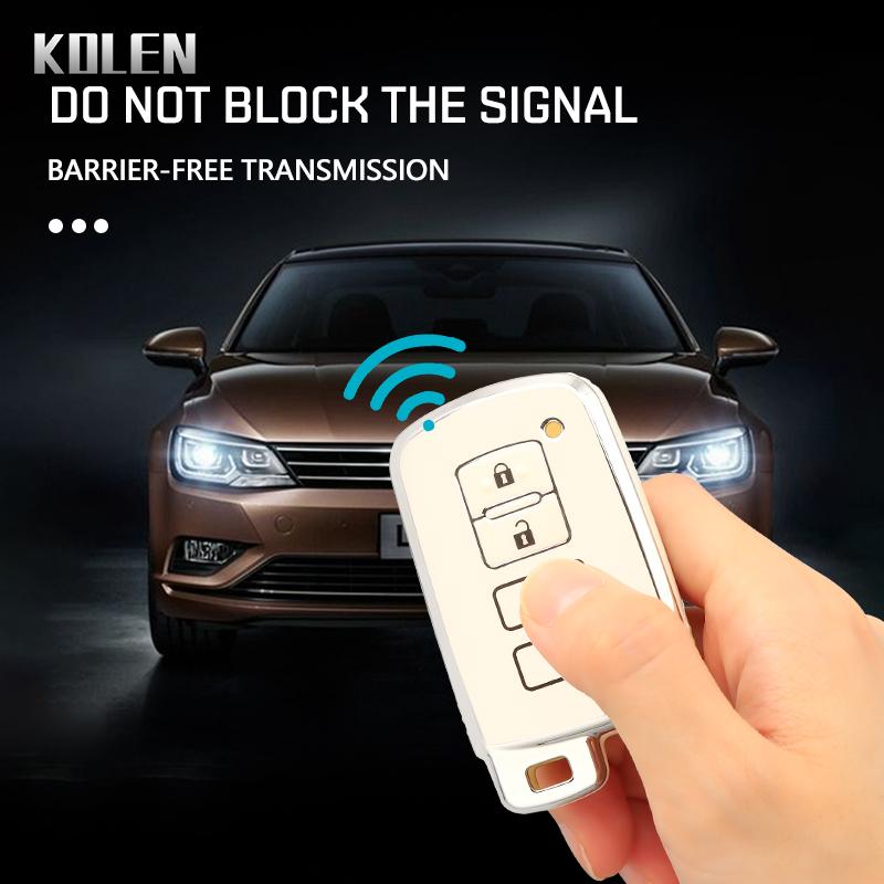 ТПУ Чехол-оболочка для брелока автомобильного ключа Для Toyota Corolla Camry Rav4 Highlander Auris Chr Avalon Land Cruiser Prius Aygo Prado