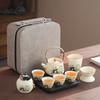 Chinese Guochao Portable Travel Tea Set Premium Gifts Ceramic Kung Fu Teapot Teacup Company Gifts