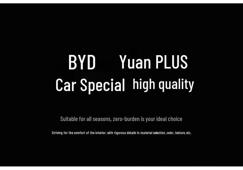 2024 BYD Yuan Plus Honor Модель Мультяшный Чехол на Сиденье Автомобиля, Полная Обивка, Всесезонная Подушка.