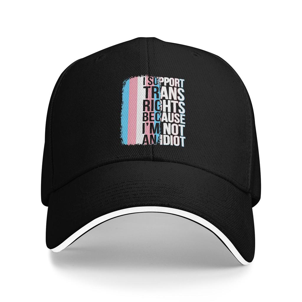 Transgender Pride LGBTQ Baseball Caps Casual Trans not Threat Sandwich Hats Unisex Polyester Caps Hat Outdoor
