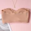 Non Marking Front Button Underwear Anti Slip Strapless Strapless Strapless Women's Gathering Bra