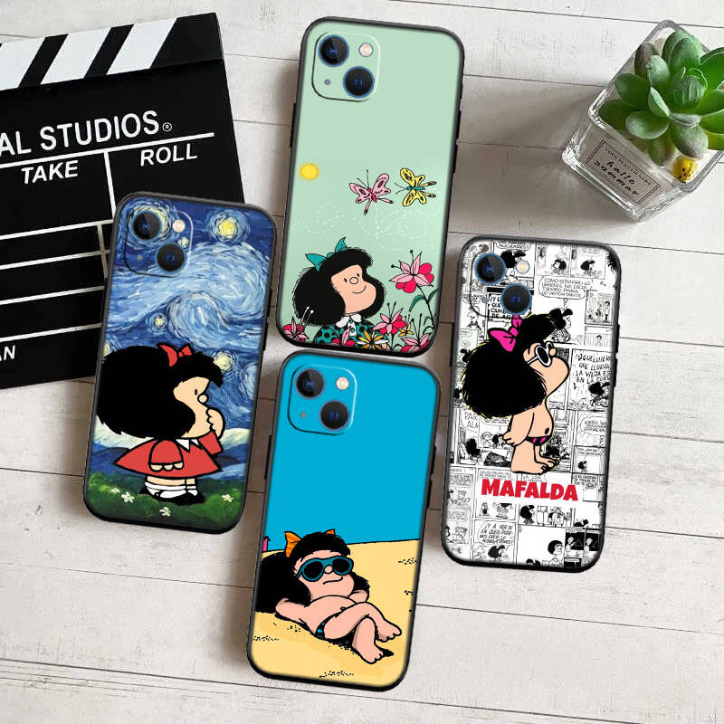 MH88 Чехол для телефона Mafalda для Samsung S20 S21 S22 S23 S24 FE Ultra Plus Lite S21S A55 A07 A17 F06 F16 M06 M16 M56 A36 A37 A57