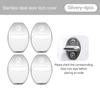 rjhwp8 For Skoda 4Pcs Car Door Lock Covers Auto Decorative Accessories Kodiaq Fabia Kamiq Karoq Octavia 2 3 Rapid Scala