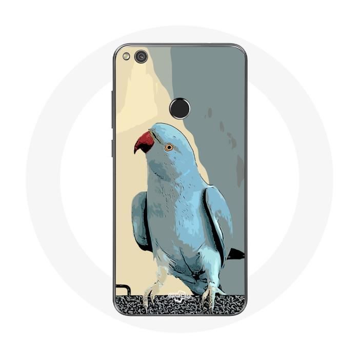 Coque pour Huawei P8 Lite 2017 Perruches perroquets Bleu