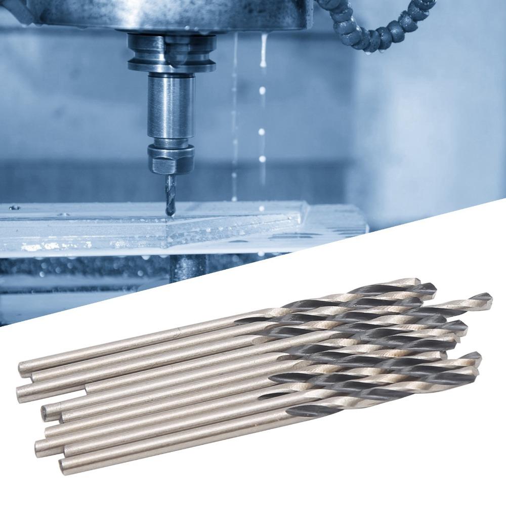 10pcs Small Size Twist Drill Bit Straight Shank High Speed Steel 4241 Drill Bit Hand Tools