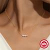 Simple S925 Sterling Silver Geometric Diamond Set Versatile Commuter Accessories Irregular Fashion Collarbone Chain Necklace