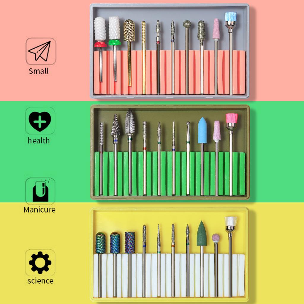 Высококачественный новый инструмент для полировки ногтей, сплав вольфрамовой стали, керамическая насадка для полировки ногтей, набор инструментов для полировки