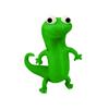 3D-печатная фигурка ящерицы Зеленая ящерица Декор Новая забавная фигурка-мем для украшения дома, офиса, стола Милый подарок Аниме Фильм Мерч