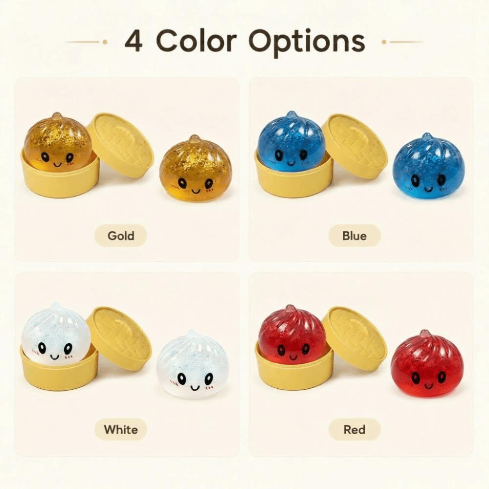 Glitter Steamed Stuffed Bun Squeeze Pinch Le Soft Squeeze Toy Home Decoration
