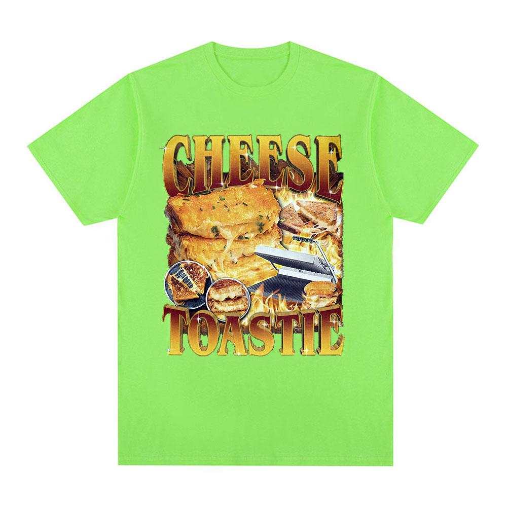 Смешная футболка с сырным тостом, подарок для любителей еды, футболки для мужчин и женщин, хлопок, повседневная, с круглым вырезом, с коротким рукавом, оверсайз, уличная одежда