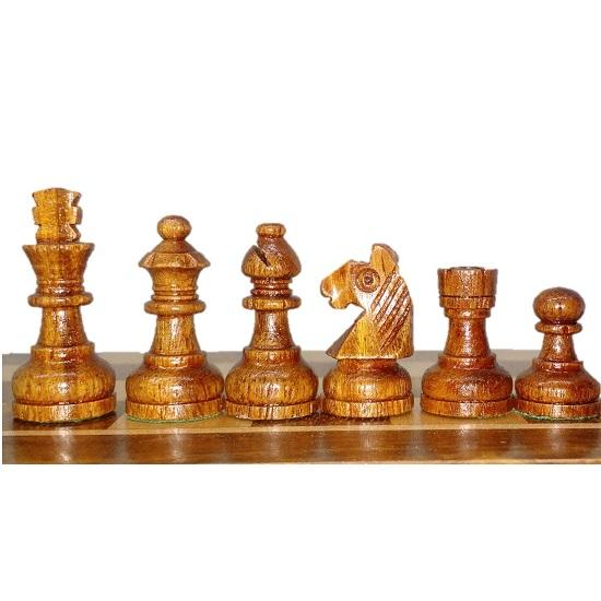 Wooden Magnetic Chess Set Of 17.78 Cm Foam Slotting For Chess Pieces