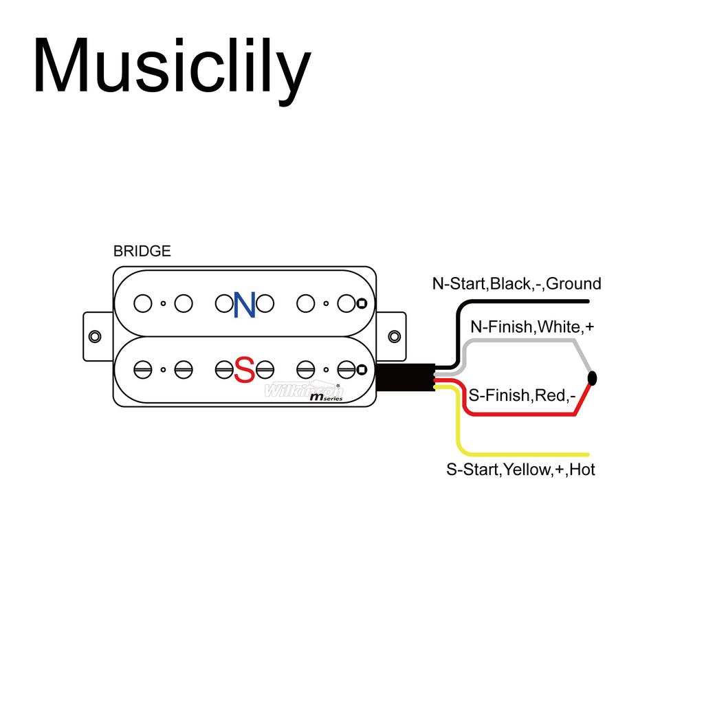Wilkinson Vintage Tone Alnico 5 Overwound Humbucker Pickup for Electric Guitar Zebra Open-Style Bridge,