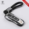 Real Carbon Fiber Key Case for Cayenne, Macan, 911, Panamera with Forged Pattern