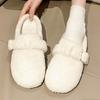Flats Women Fur Soft Slippers 2025 Winter Cozy Casual Woman Mules Shoes Designer Slingback New Flip Flops Home Zapatos