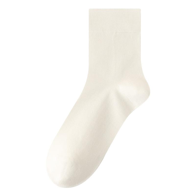 Men's Autumn Silk Anti-odor Mid-calf Socks, Antibacterial Modal Men's Long Socks, Loose-fitting Men's Autumn and Winter Socks