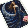 Алмазная Мозаика Новая Коллекция Женщина на Луне DIY Полная Квадратная Круглая Мозаика Стразы Вышивка Крестиком Наборы Декор Стен