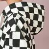 Vans Толстовка с капюшоном и клетчатым узором Женская толстовка Черный Белый VN000BYUC61